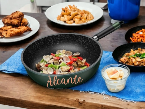 Alcante - wajan batu medis 32 cm gagang plastik