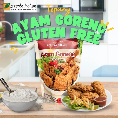 SERAMBI BOTANI - Tepung Ayam Goreng Gluten Free Krispi Premix Instan Lokalloka