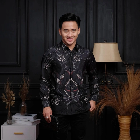 Khisna collection - Atasan Batik Pria Dewasa Lengan panjang terbaru motif sulthan