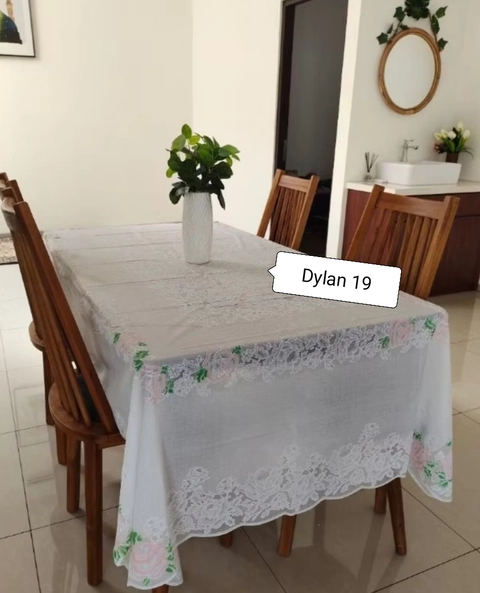 Dylan 19 [TA] - Dylan 19 - Taplak meja makan waterproof / Taplak meja makan kain embos