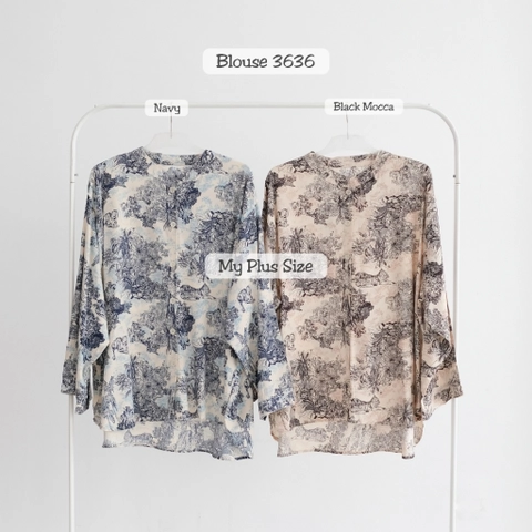 My Plus Size - Blouse Wanita Super Jumbo 3636 Ld 124cm/ 132cm/ 142 & 152 cm