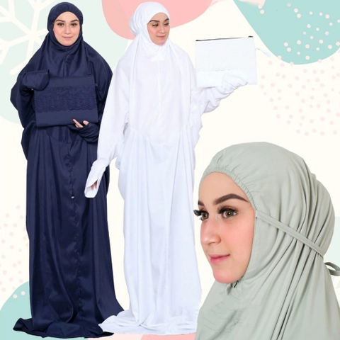 SRIAYU COLLECTION - Mukena Viona Terusan Dewasa Mikro Premium