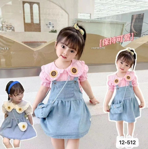 JZ - Overall Dress Sunflower Free Tas