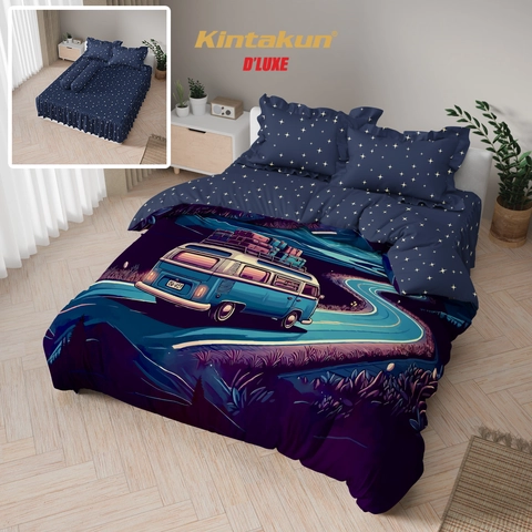 Kintakun - [LIMITED] Bedcover Set Digital Printing 3D Dluxe Rumbai Tinggi 25 Aesthetic Multiva