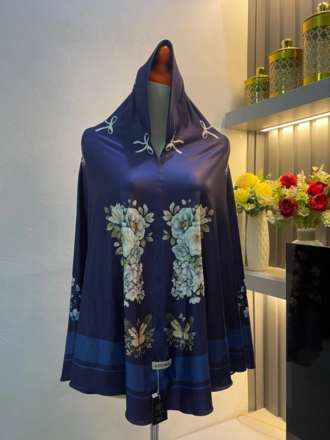 qaydstoreid - Jilbab namira motif perinting instan bergo jersey premium jumbo