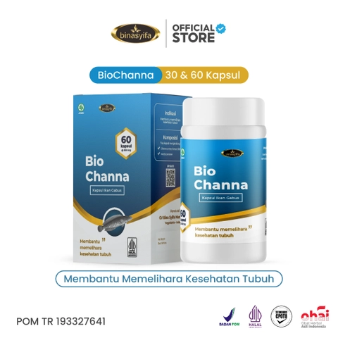 BIOCHANNA Kapsul Albumin Ekstrak Ikan Gabus Obat Luka Pasca Operasi Ekstrak Ikan Gabus/ Kutuk Herbal