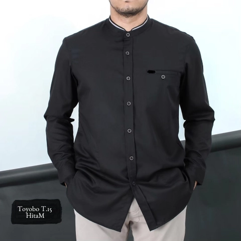 Ibtihal id - BAJU KOKO KURTA PAKAIAN MUSLIM LENGAN PANJANG BAHAN TOYOBO-svqT015