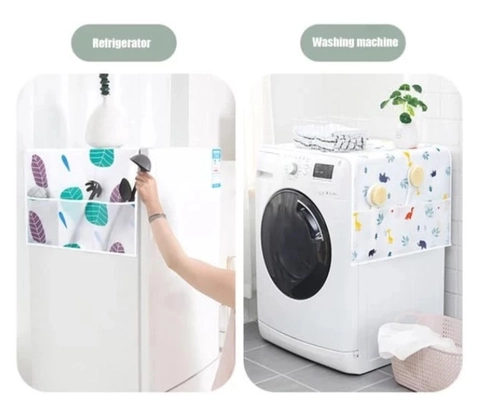Alcante - Cover Kulkas dan mesin cuci Waterproof Sarung Penutup Atas Kulkas Anti Debu