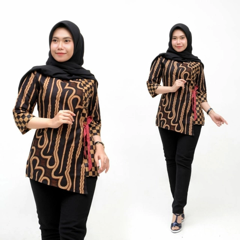 Batik Berjaya - Blus Batik kembang Dlorong