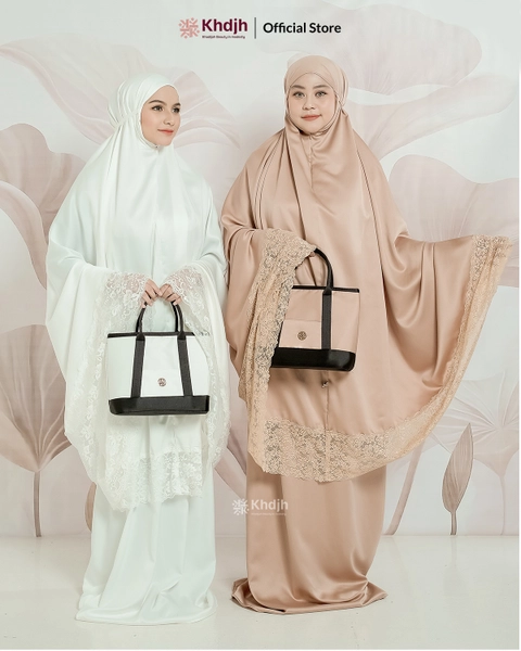 KhadijahLabel - Mukena Dewasa Jumbo Premium Velvet Renda Mewah Terbaru Avaluna