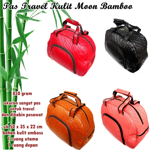 Lanc Fashion - Tas Pakaian Travel Besar Kulit Modern Moon Jumbo