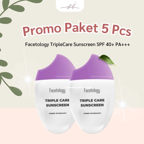 Sherbeautee - Bundling Facetology TripleCare Sunscreen SPF 40+ PA+++