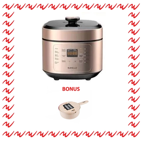 UTAMAMEGA - Pressure Cooker Ravelle 5L Bonus Bolde Super Cut