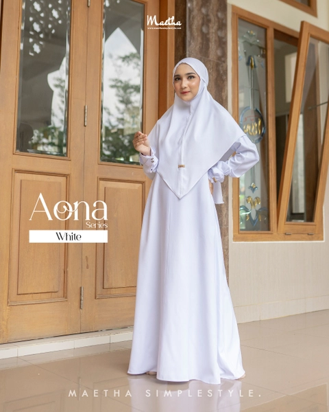 Gamis Set Bergo Syari Muslim Dewasa Aona Series