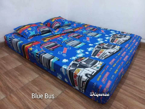 MNAIMA - Sprei Motif Blue Bus