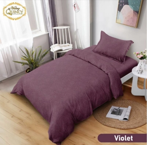 Dylan 19 [TA] - Bed Cover Set Vallery Quincy Polos Emboss 120x200 - Violet