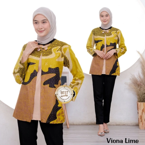 Khisna collection - Blues wanita batik viona dewasa
