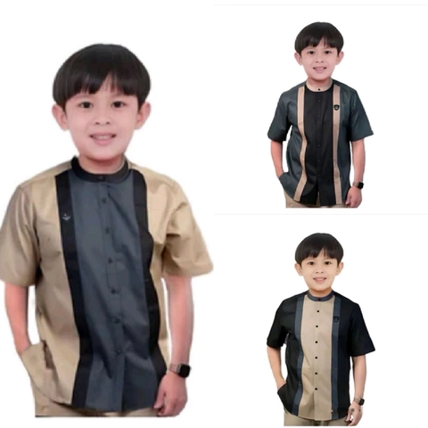Batik Alfin - Baju koko uk anak series terbaru keren banget free peci putih rajut bagus banget