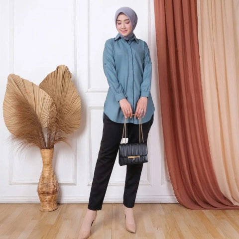 Celin Fashion [TA] - Baju Atasan kemeja polos