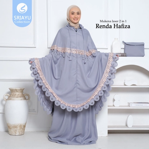 SRIAYU COLLECTION - MUKENA LASER 2IN1 RENDA HAFIZA