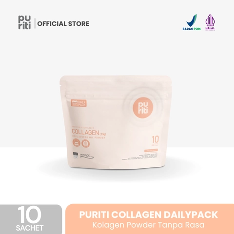 PURITI Premium Collagen Drink 1 Pouch 10 Sachets/3gr - Minuman Kolagen BPOM