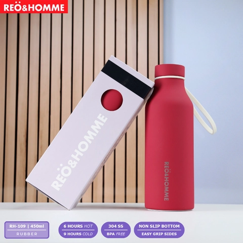 Reo&Homme Premium RH-109 Tumbler 450 ML Tahan Panas & Dingin Leakproof Model Lacquer Printing 3D