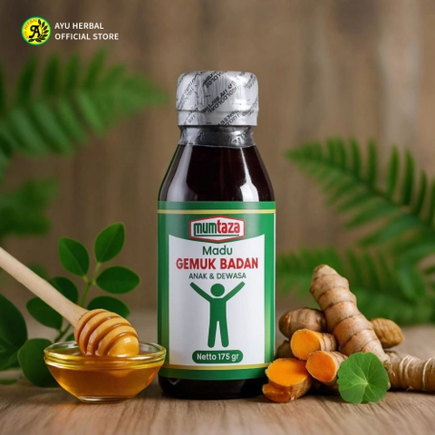 Madu Gemuk Badan Anak & Dewasa Mumtaza - Herbal Nafsu Makan / Membantu Menambah Berat Badan