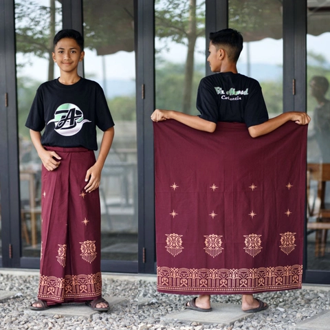 Kois Batik - Sarung batik anak Sd Smp remaja nyaman dipakai halus Motif libra