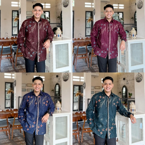 Kois Batik - Kemeja Batik Pria Lengan panjang Best Seller Terbaru Motif anjae