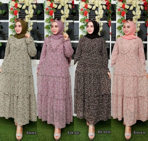Celin Fashion [TA] - Gamis bunga v motif