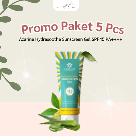 Sherbeautee - Bundling Azarine Hydrasoothe Sunscreen Gel SPF45 PA++++