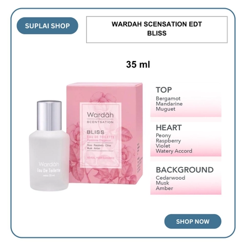 SUPLAI SHOP - Parfum EDT Wanita Wardah Scentsation Eau De Toilette Bliss