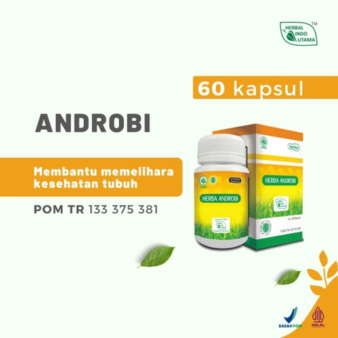 Herbal Indo Utama - HERBA ANDROBI Obat Radang Tenggorokan 60 Kapsul