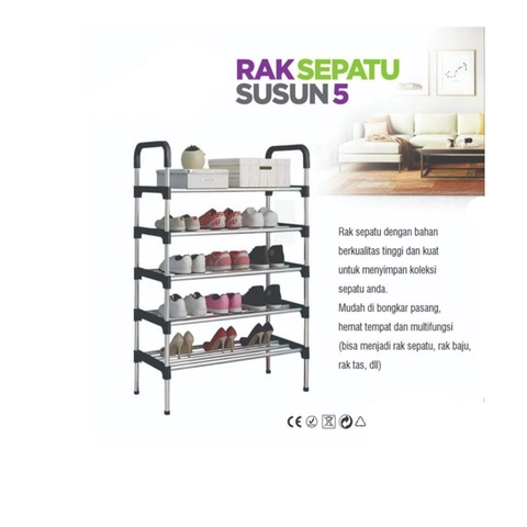 UTAMAMEGA - Rak Sepatu 5 Susun Knock Down
