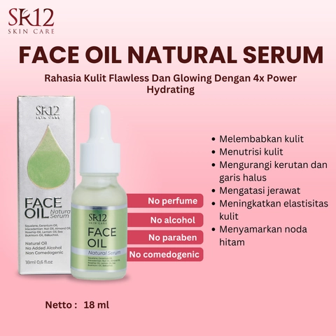 SR12 Face Oil Natural Serum 5x Power Hydrating Melembabkan Kulit Dan Antiaging