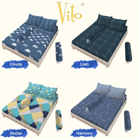 Rosanna - Sprei Vito Disperse Tinggi 30 King 180x200 dan Queen 160x200 Motif Minimalist Series