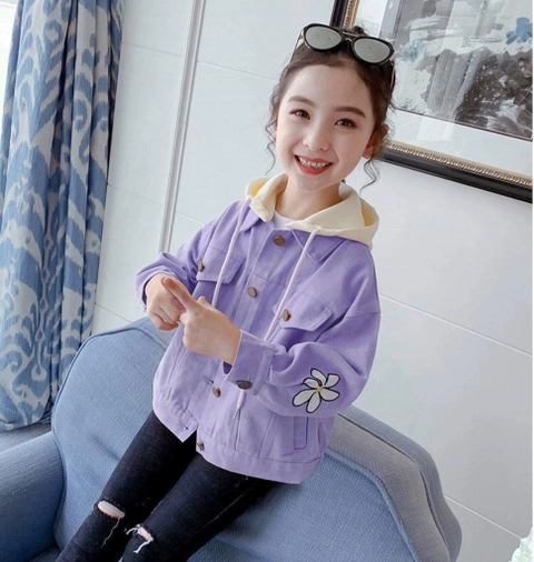 JZ - Jacket Girl Flower Hoodie