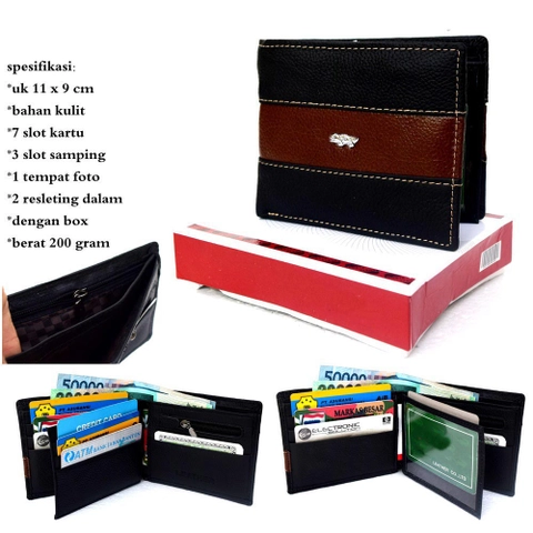 Lanc Fashion - Dompet Kulit Premium Pria / Cowok Super Lacro