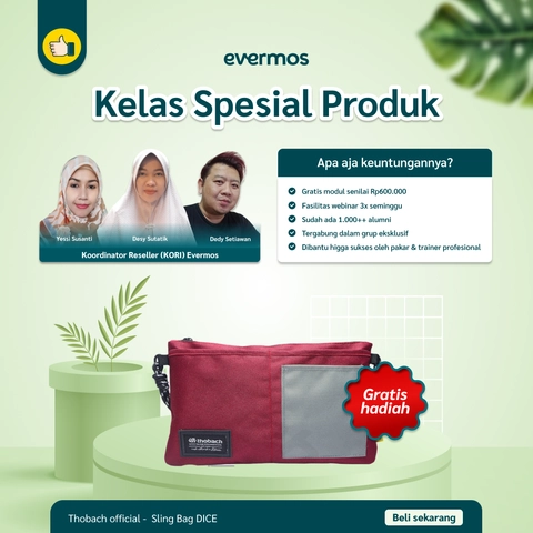 Thobach official - [APP] Thobach official - Kelas Spesial Produk Free Thobach Sling Bag DICE