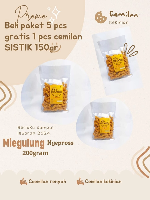 singemil - Lebih Murah Lebih Hemat - Beli 5 pcs Mee Gulung free 1 pcs Sistik