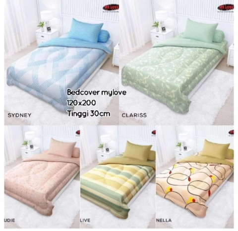 Dylan 19 [TA] - Dylan 19 - Bedcover set all new my love single 120x200 tinggi 30cm original