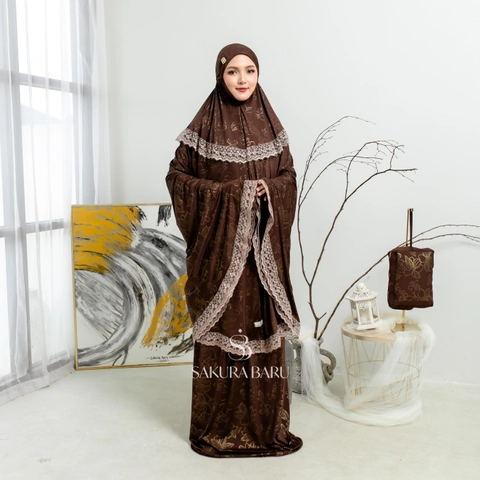 Sakura Baru - Mukena Shanum New Motif Magnolia Reborn Mewah Lembut