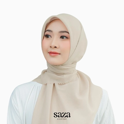 SAZA Everyday - Jilbab Segiempat Aira Voal SQ Butter