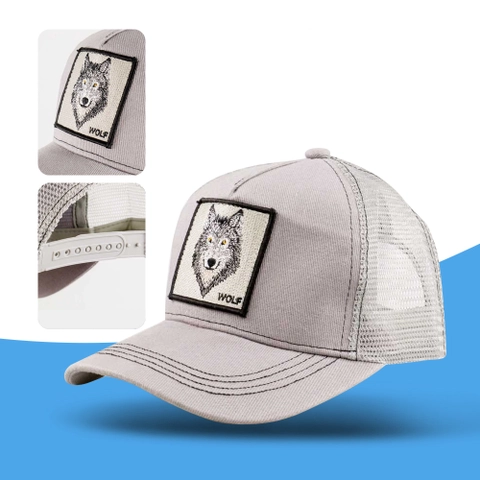RAYATORY - Topi Trucker Baseball Wolf Quick Drying Mesh - DH-YK