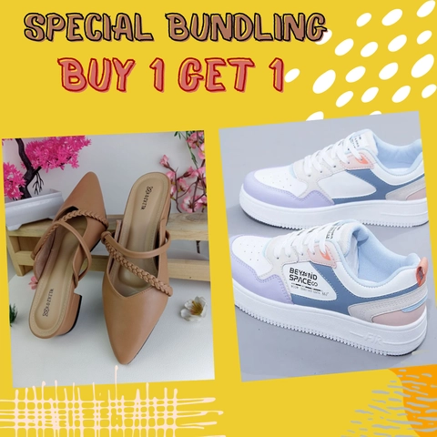 Koekita - Paket Bundling Sandal Wanita Evelyn & Sepatu Wanita Beyound Space