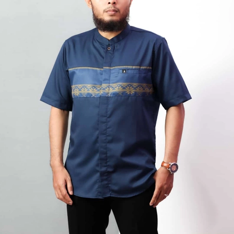 Ibtihal id - KEMEJA KOKO SUBLIM PRIA BERKUALITAS LENGAN PENDEK UKURAN M L XL