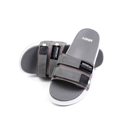 MNDY Footwear - Pervez Grey - Sandal Slippers Slide Casual Grey Unisex