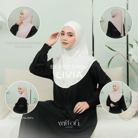 Sakura Baru - Sakura Baru X Willofi - Hijab Bergo Instan Dagu Livia Rayon Anti Uv dan Anrti Bakteri