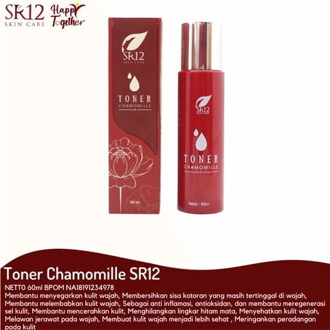 Toner Chamomille SR12 Toner Mencerahkan Mengatasi Mata Panda Melembabkan Kulit Wajah