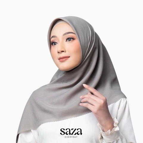 SAZA Everyday - Jilbab Segiempat Aira Voal SQ Grey